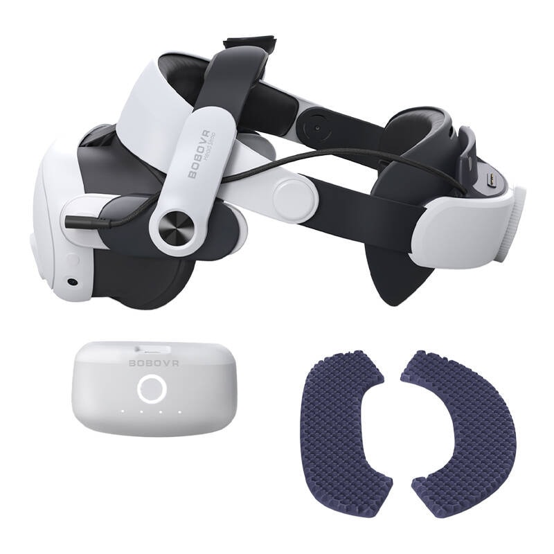 BOBOVR M3 Pro hovedrem + batteripakke til Oculus Quest 3 / Quest 3S
