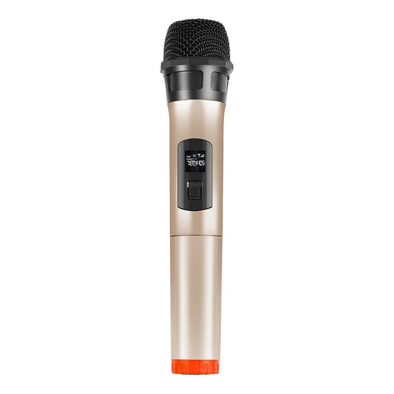Trådløs dynamisk mikrofon UHF PULUZ PU628J 3,5 mm (guld)