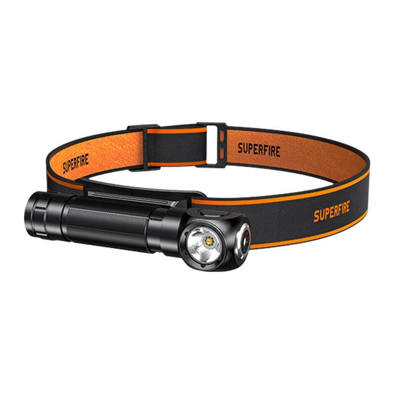 Superfire TH04 2-i-1 pandelampe lommelygte, 600 lm, USB-C, 5 tilstande, 150 m