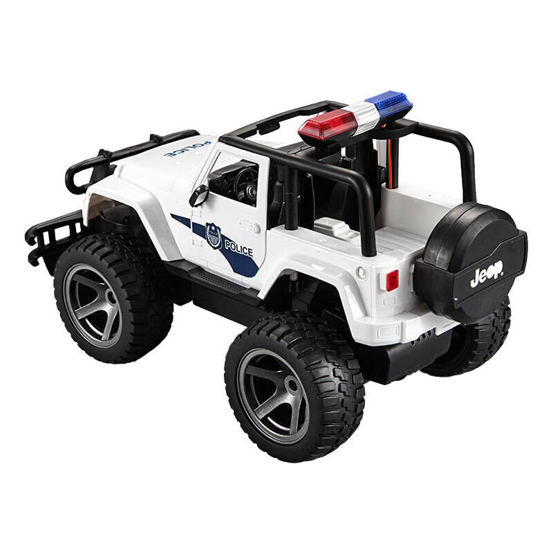 Fjernstyret bil 1:12 Double Eagle (hvid) Jeep (Politi) E550-003