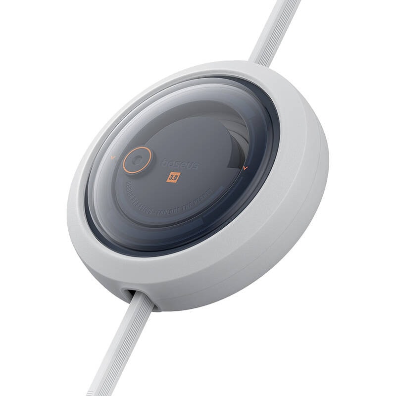 Hurtigopladningskabel 3i1 Baseus Free2Draw, USB til micro USB+USB-C+Lightning, 3,5A, 1,1 m (hvid)