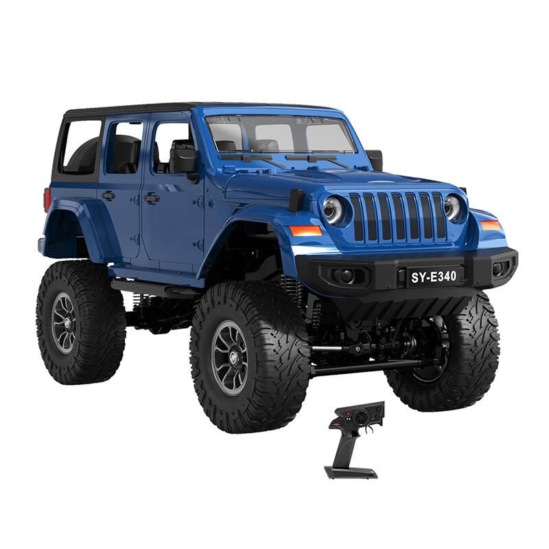 RC fjernstyret bil 1:14 Double Eagle (blå) Jeep Crawler Pro E340-003