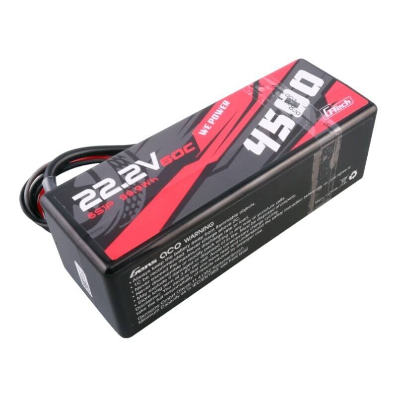 Gens ace G-Tech 4500mAh 6S1P 22.2V 60C HardCase RC bil Lipo Batteri 14#