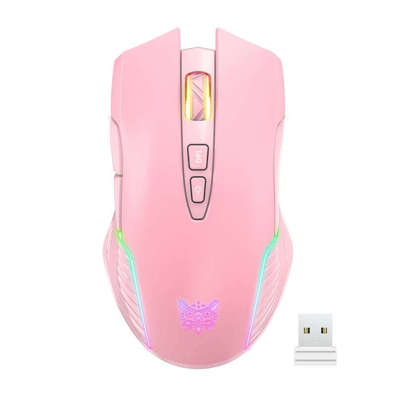 ONIKUMA CW905 Pink 2.4G trådløs gaming-mus