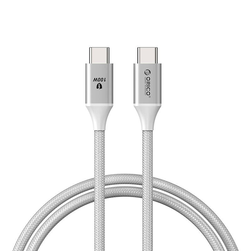 Orico 100W USB-C til USB-C-opladerkabel (hvid)