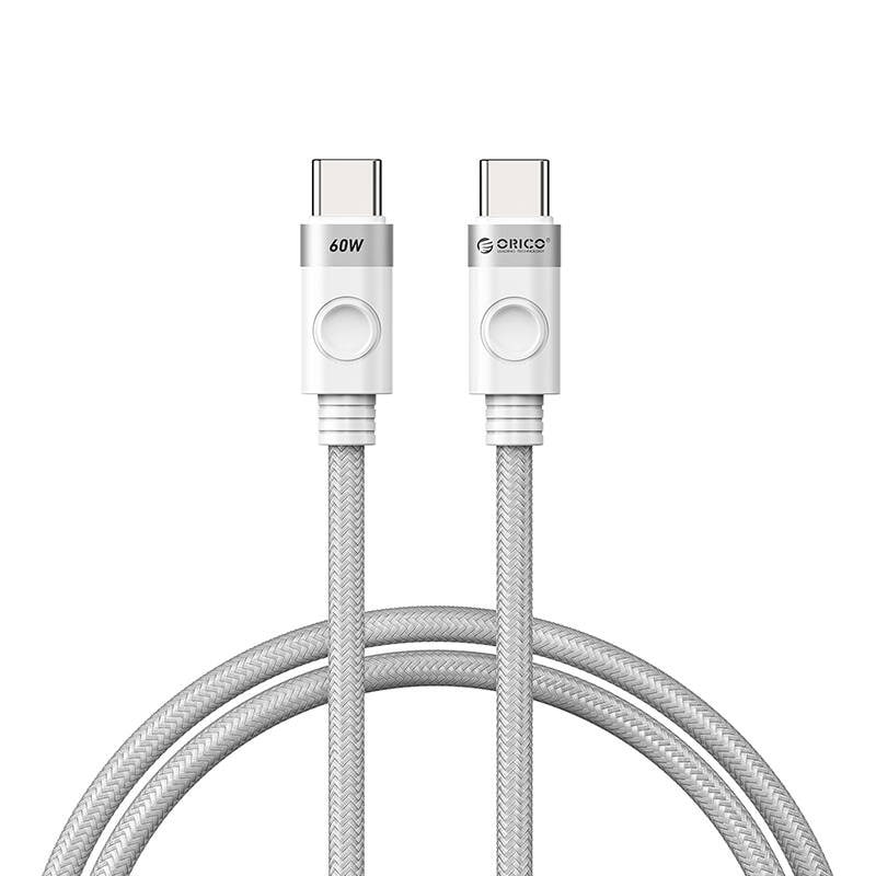 Orico 60W USB-C til USB-C-opladerkabel (hvid)