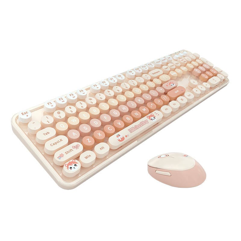 MOFII Sweet New 2.4G trådløst tastatur + musesæt (orange)