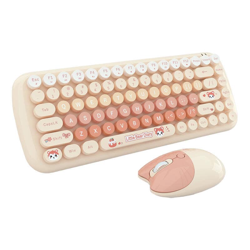 MOFII Candy Nyt 2.4G trådløst tastatur + musesæt (orange)