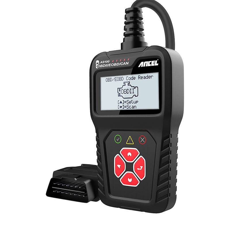 Ancel AS100/AC100 OBD2-diagnoseværktøj med LCD-skærm og understøttelse af flere protokoller