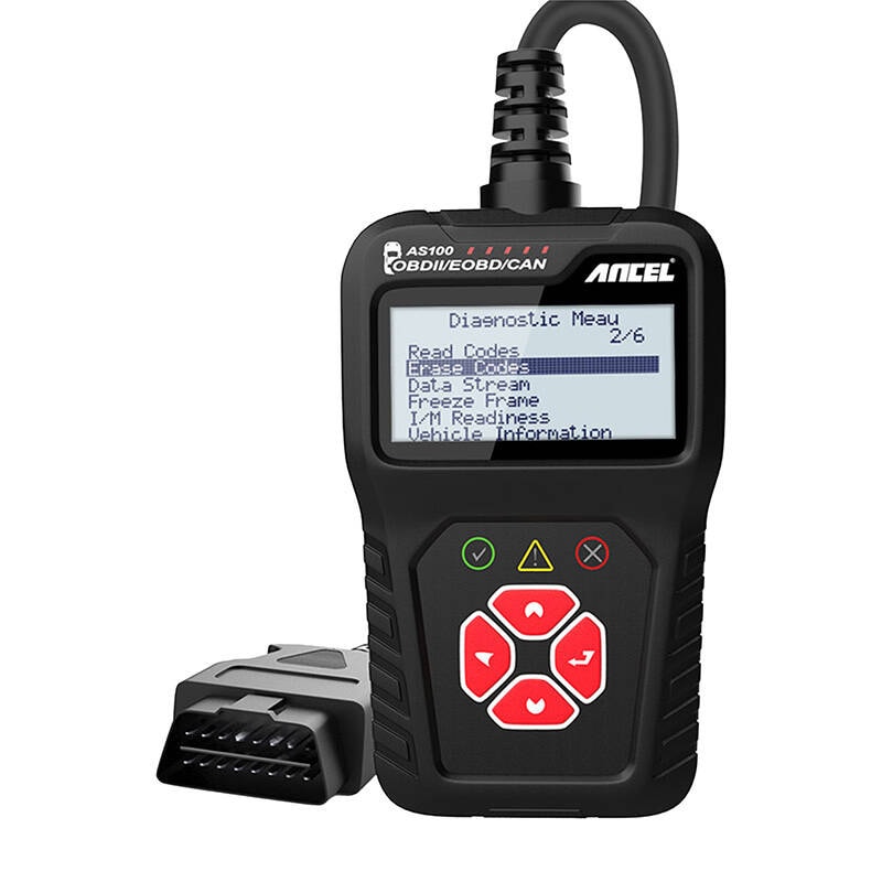 Ancel AS100/AC100 OBD2-diagnoseværktøj med LCD-skærm og understøttelse af flere protokoller