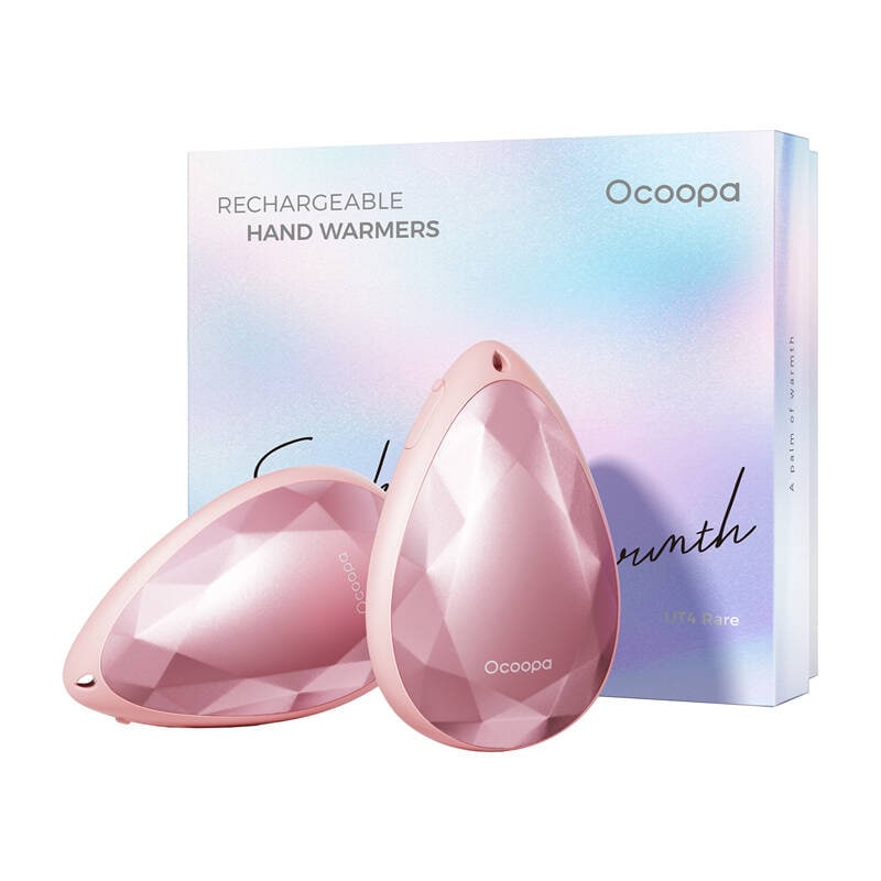 Ocoopa UT4 Rare 2x2000 mAh håndvarmer, USB-C, pink