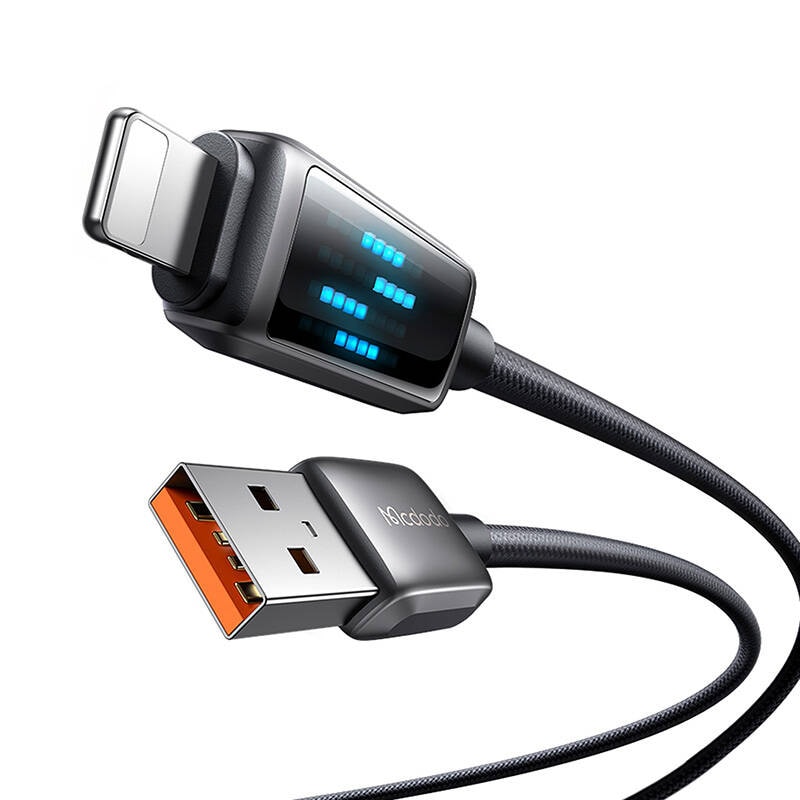 Mcdodo CA-5250 USB-A til Lightning-kabel, LED-display, 1,2 m
