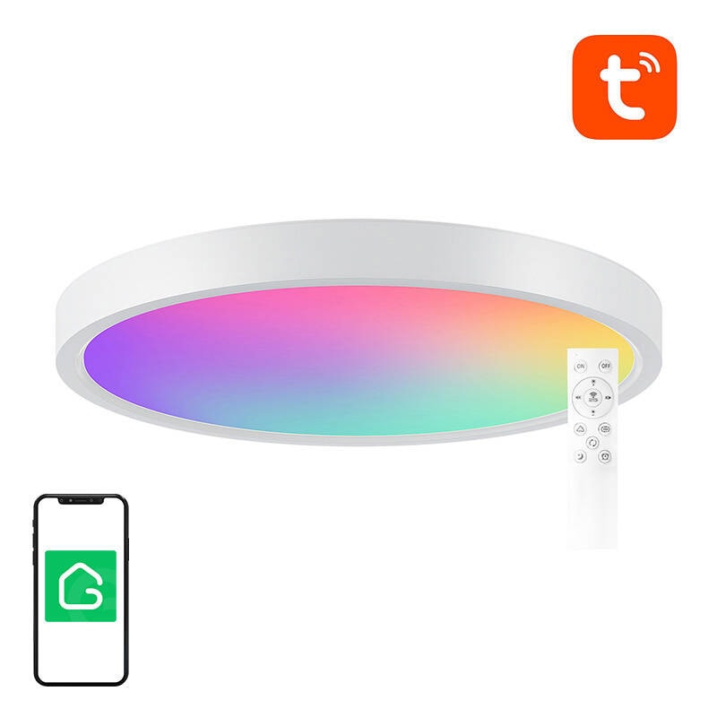 Gosund smart loftslampe 30 cm WiFi/Bluetooth RGBCW – 2400 lm + fjernbetjening