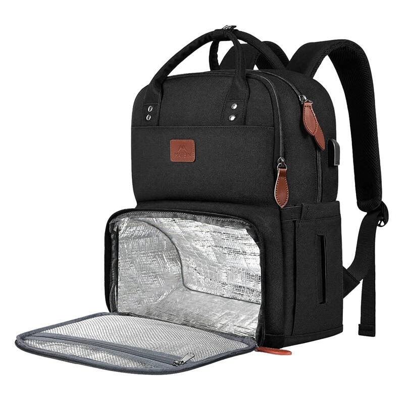 Rygsæk til bærbar computer / madpakke 15,6'' Matein 1162 USB Sort