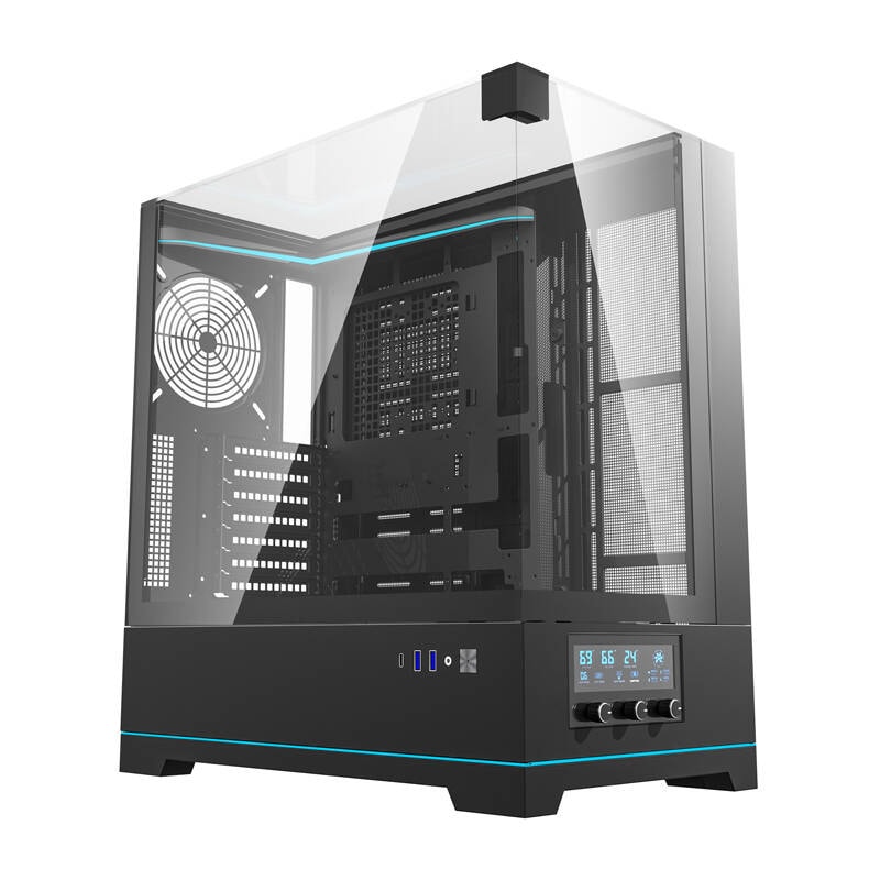 Darkflash DY450 computerkabinet uden blæsere (sort)
