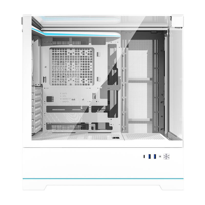 Darkflash DY450 computerkabinet uden blæsere (hvid)