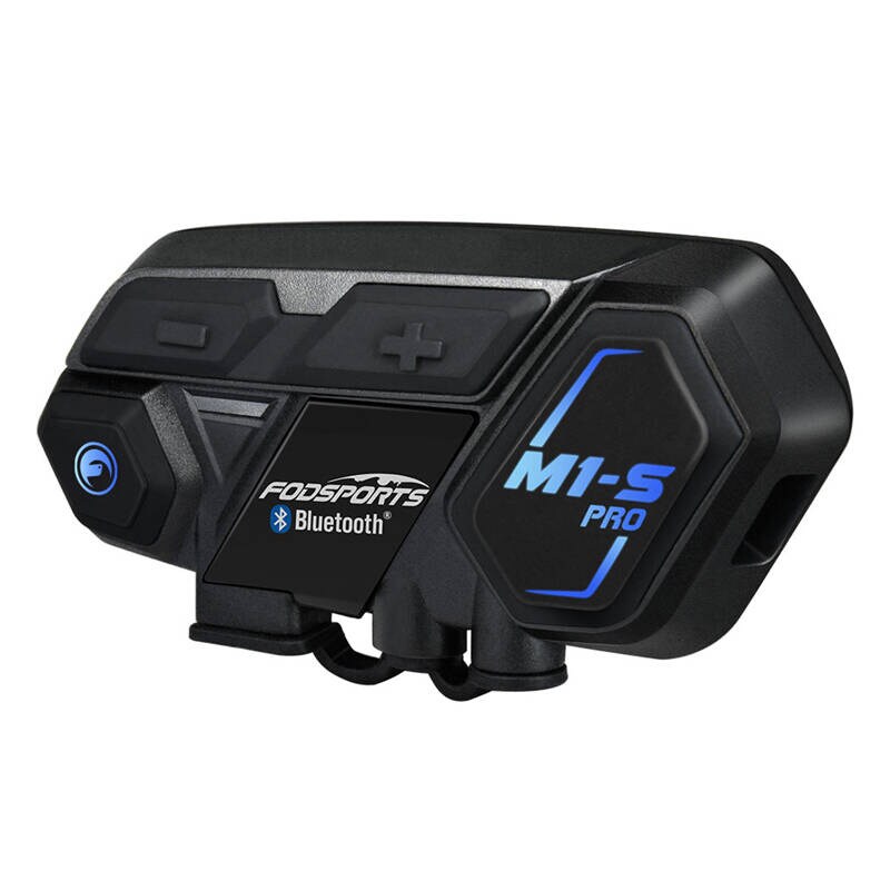 Fodsports M1-S Pro motorcykel intercom to-pak (sort)
