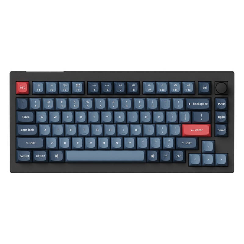 Keychron V1 Max RGB Banana Switch trådløst mekanisk tastatur (sort) [V1M-D4].
