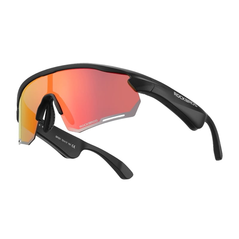 Rockbros SP251 polariserede Bluetooth-solbriller (spejlet)