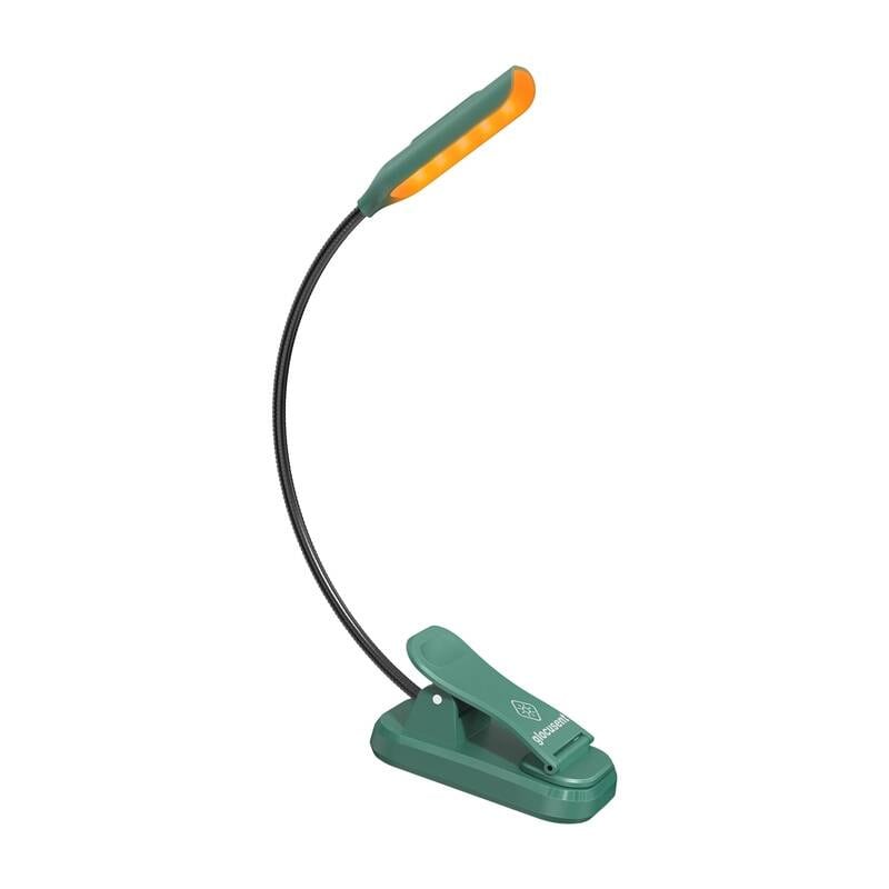 Trådløs lampe Glocusent mini GLCSNTBL102G clip-on boglampe, USB-C Grøn