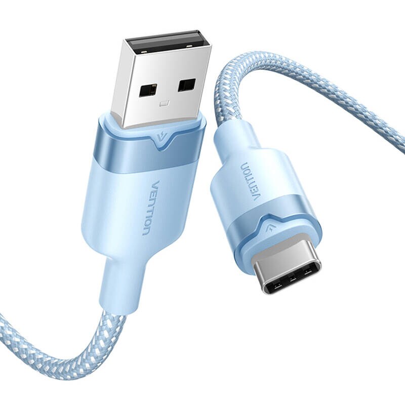 USB 2.0 A til USB-C 3A-kabel Vention CTNLF 1M (blå)