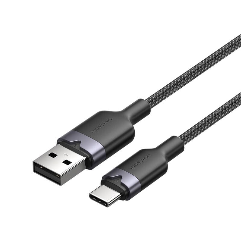 USB 2.0 A til USB-C 3A-kabel Vention CTNBH 2M (sort)