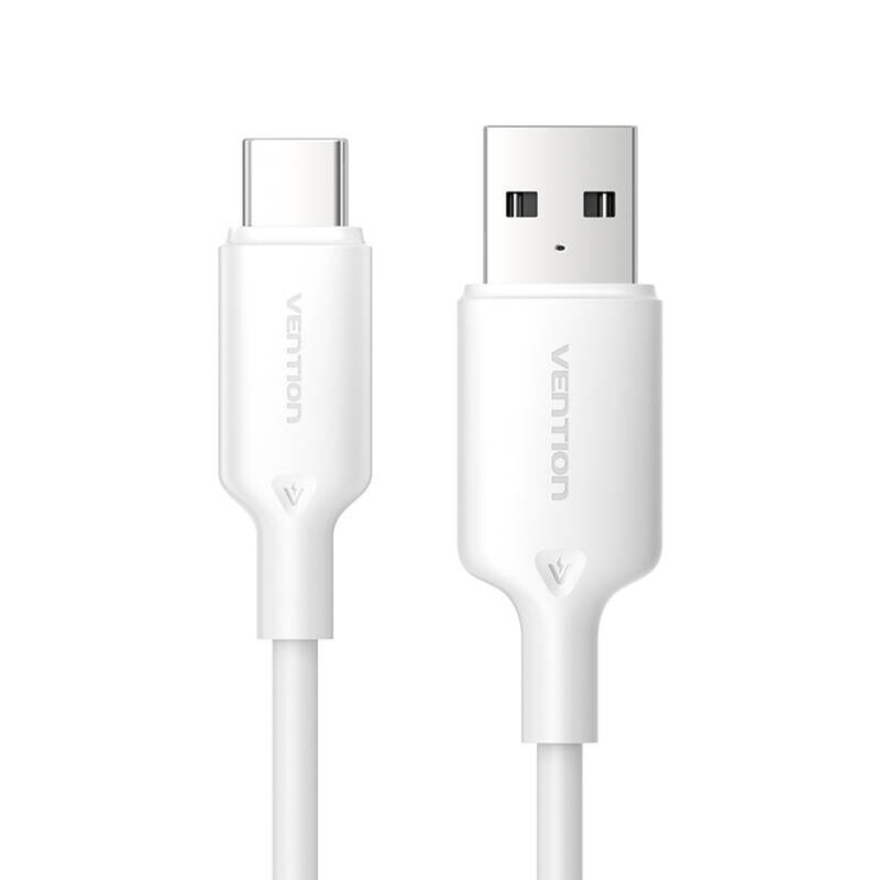 USB 2.0 A til USB-C 3A-kabel Vention CTQWF 1M (hvid)