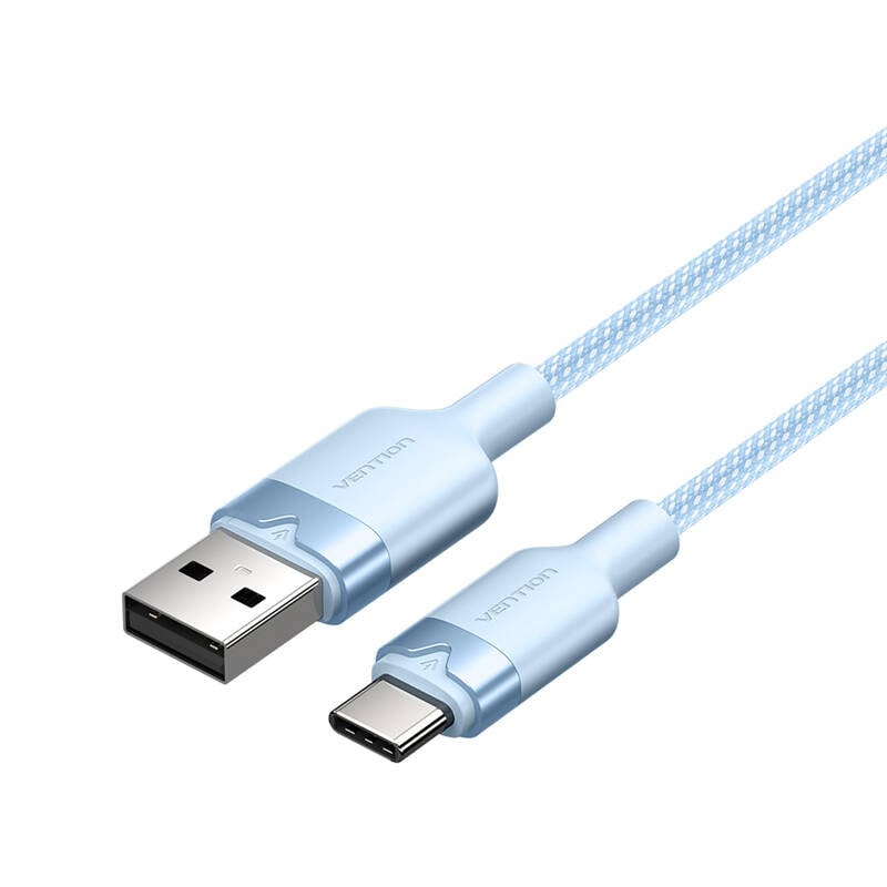 USB 2.0 A til USB-C 3A-kabel Vention CTNLH 2M (blå)