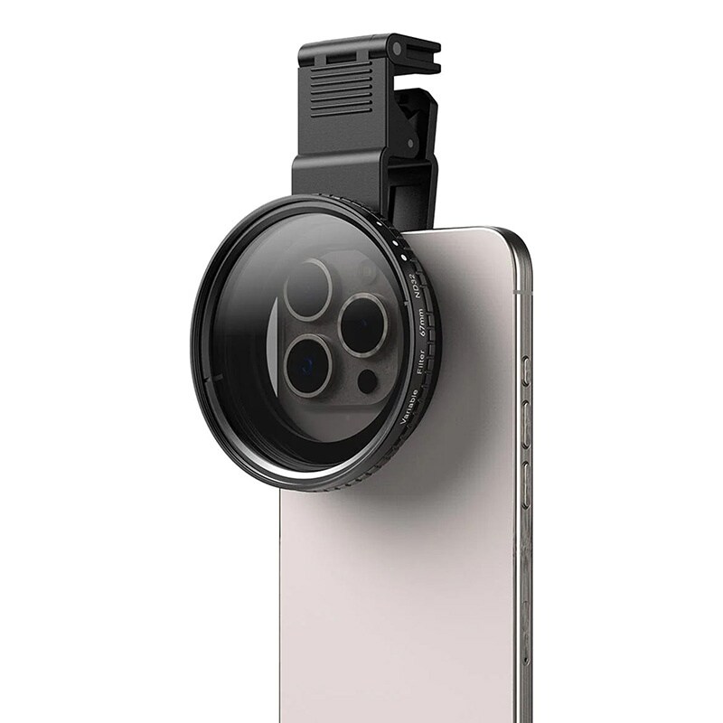 Mobilt klemmefilter Apexel HD-glas 67 mm ND32 APL-67VND32