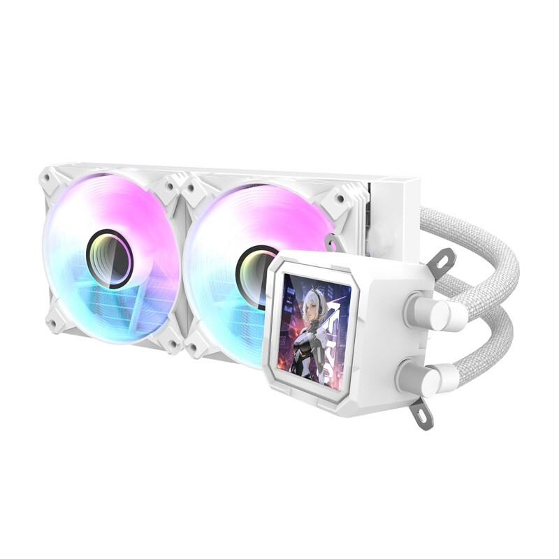 Darkflash DV240S CPU-vandkøler (hvid)