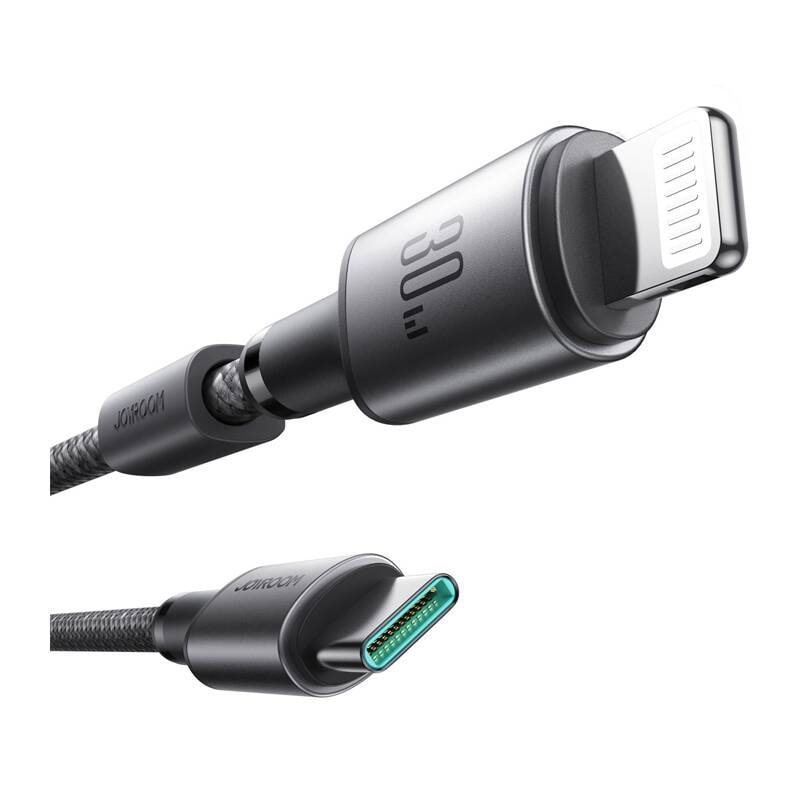 Joyroom 30W USB-C Lightning-kabel, 1,2 m grå
