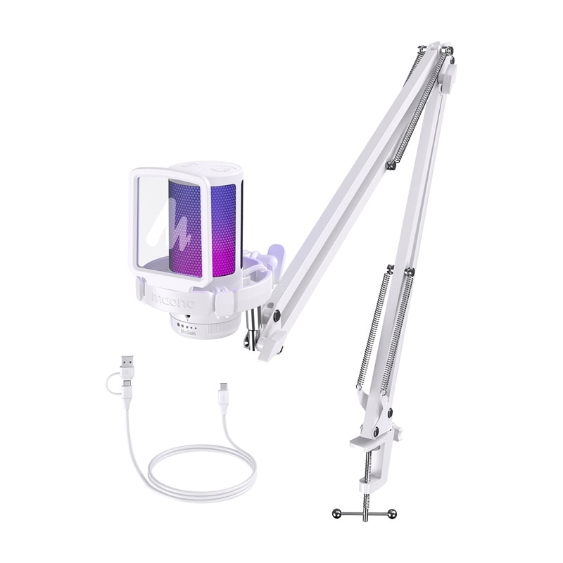 Maono DGM20S-mikrofon (hvid)