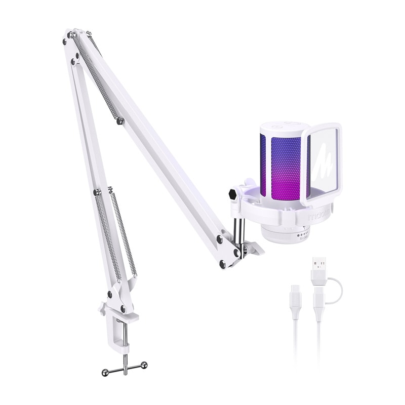Maono DGM20S-mikrofon (hvid)