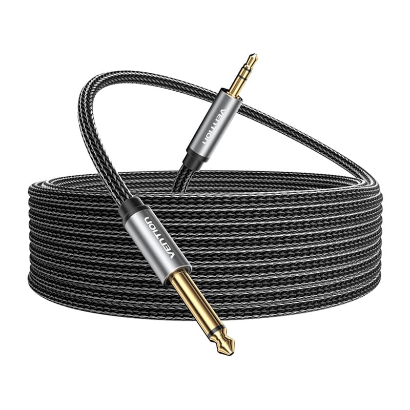 Lydkabel minijack 3,5 mm han til jack 6,35 mm han Vention BCYHF 1m