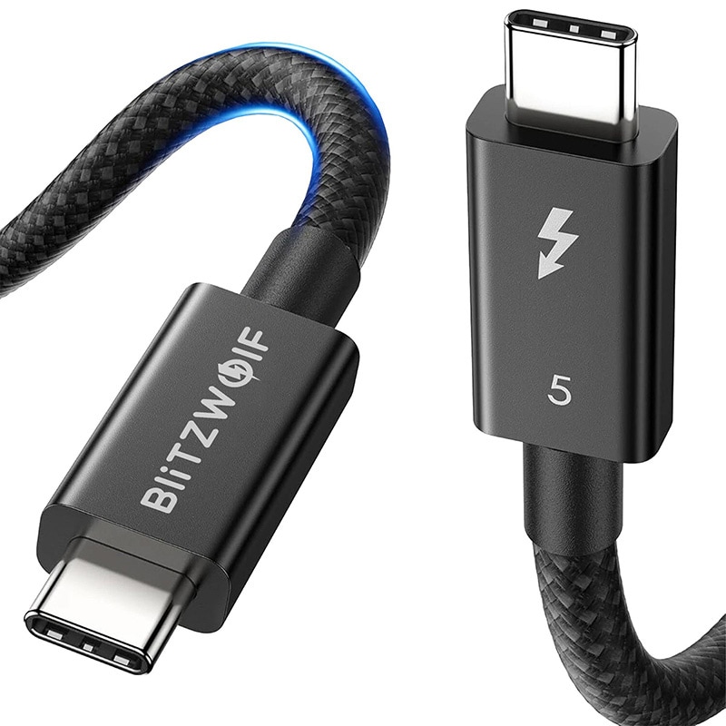 BlitzWolf BW-HDC8 240W USB-C til USB-C-kabel, 1,5 m (sort)