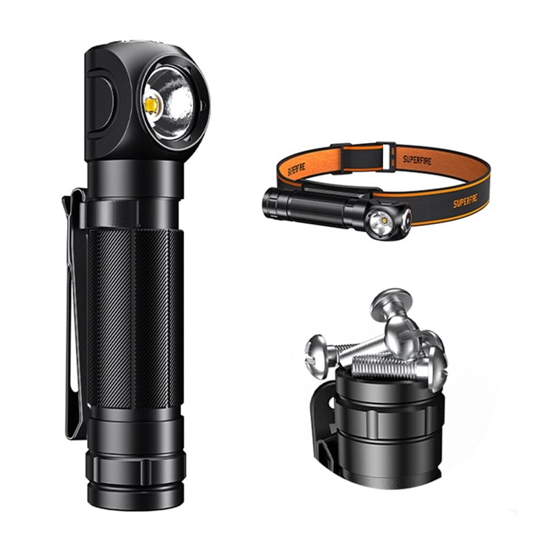 Superfire TH04-S, 1000lmm USB-C pandelampe lommelygte