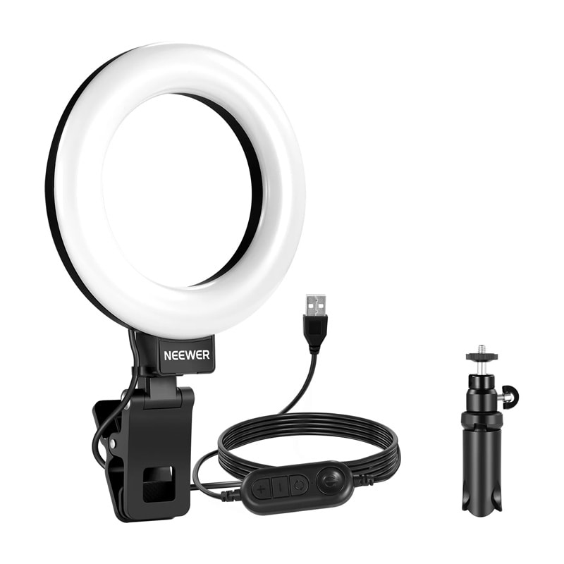 Neewer BR60 5" clip-on ringlys / skrivebordsstativ