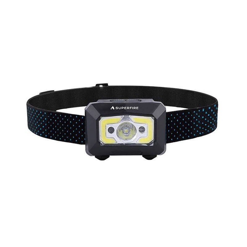 Superfire X30 pandelampe, 340 lm, USB, 5 tilstande, 130 m