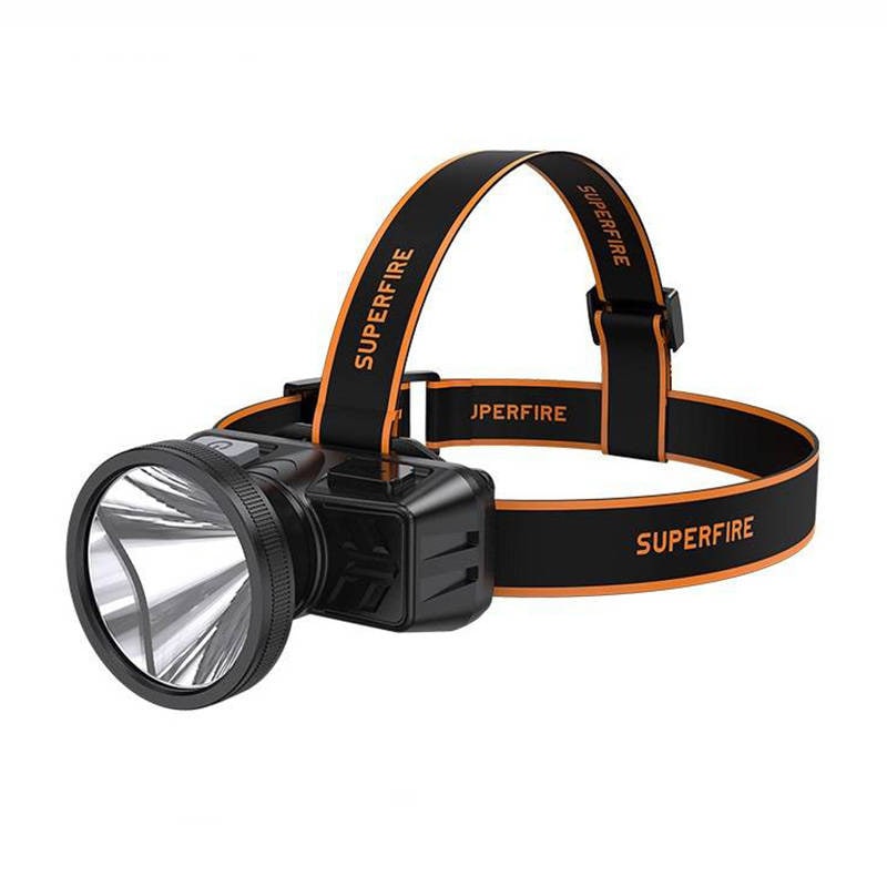 Superfire HL51 pandelampe lommelygte, 160 lm, mikro-USB, 4 tilstande, 300 m