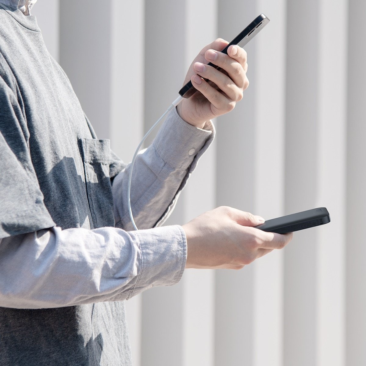 Baseus Superior Series-kabel USB til Lightning, 2,4A, 0,25m (hvid)