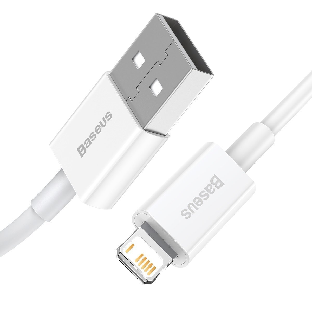 Baseus Superior Series-kabel USB til Lightning, 2,4A, 1 m (hvid)