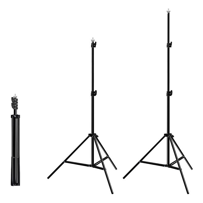 Fotostudie-baggrundsstøtte Puluz 2x2m + baggrunde 3 stk PKT5204