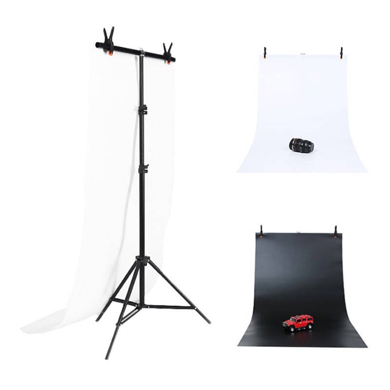 Fotostudie-baggrundsstøtte Puluz 70x200cm + baggrunde 2 stk DCA0976