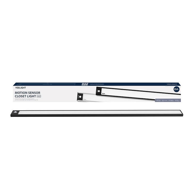 Yeelight skabslampe sort 60 cm 2700K