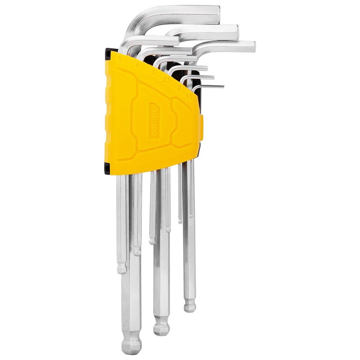 Lange sekskantnøglesæt 1,5-10 mm Deli Tools EDL3088 (sølv)