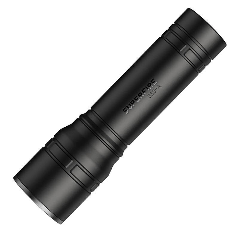 Superfire S33-A lommelygte, USB, sort, 4 tilstande