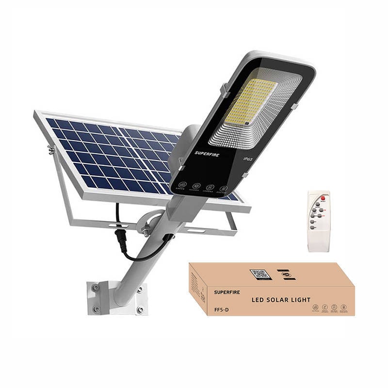 Superfire FF5-D solcellelampe, 486W, 1400 lm, 20000 mAh