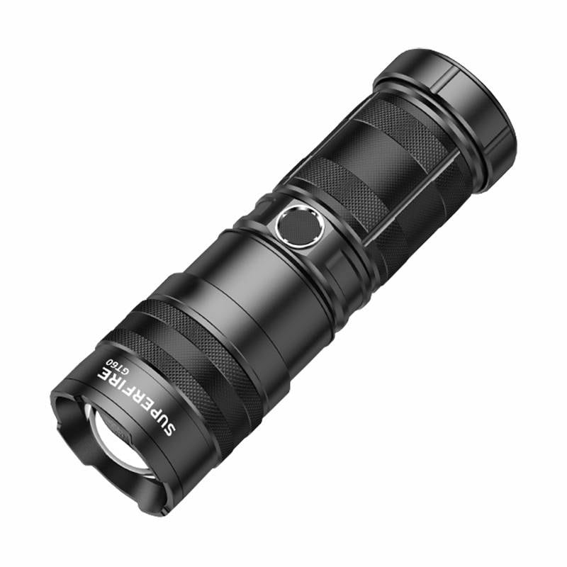 Superfire GT60 lommelygte - 2600 lm, 2 tilstande, USB-C