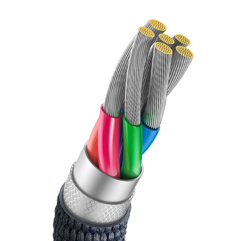 Baseus Crystal Shine-kabel USB til USB-C, 100W, 2m (sort)