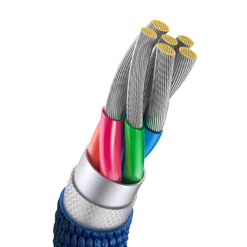 Baseus Crystal Shine-kabel USB til USB-C, 100W, 2m (blå)